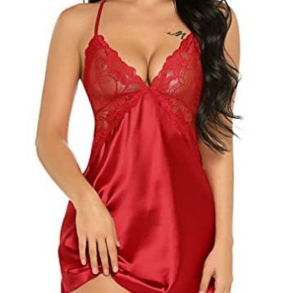 Avidlove Women Lingerie V Neck Mini Nightwear